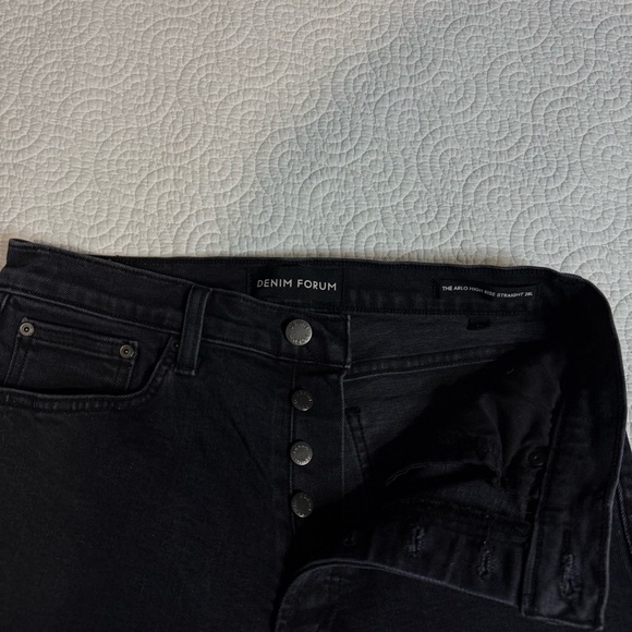 Denim Forum the Arlo High rise Straight Leg Jeans 29 - Picture 11 of 13